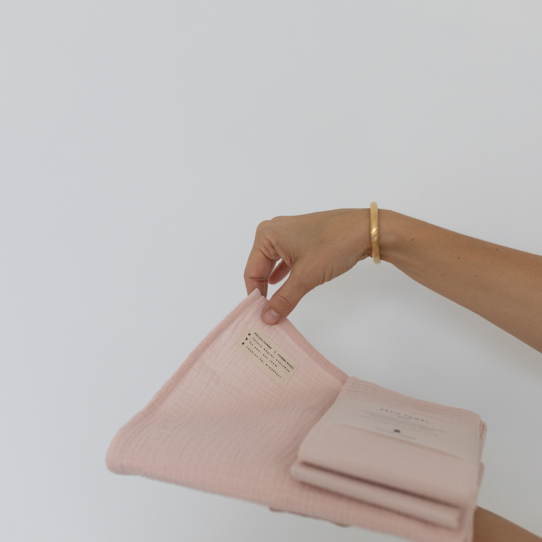 roze handdoek set 