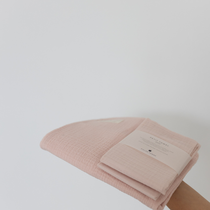 roze handdoek set 
