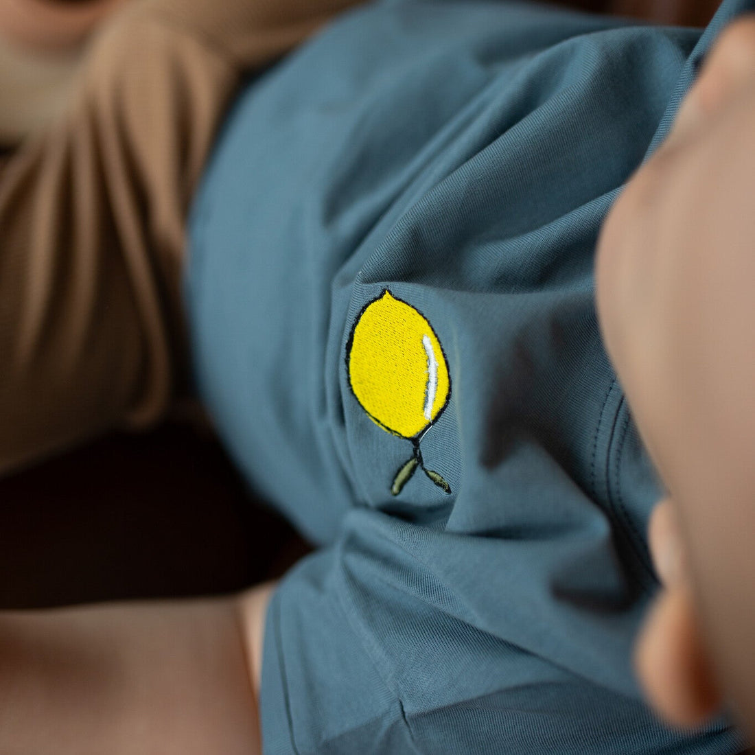 T-shirt misty blue 