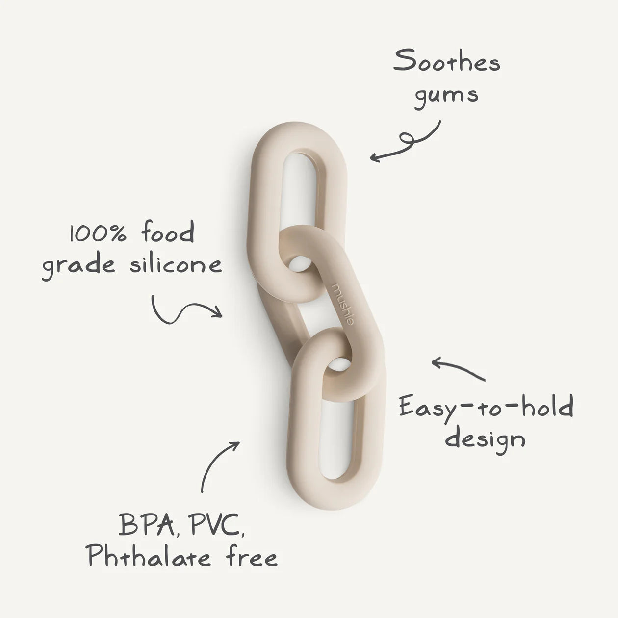 LINKS TEETHING TOY - SHIFTING SAND