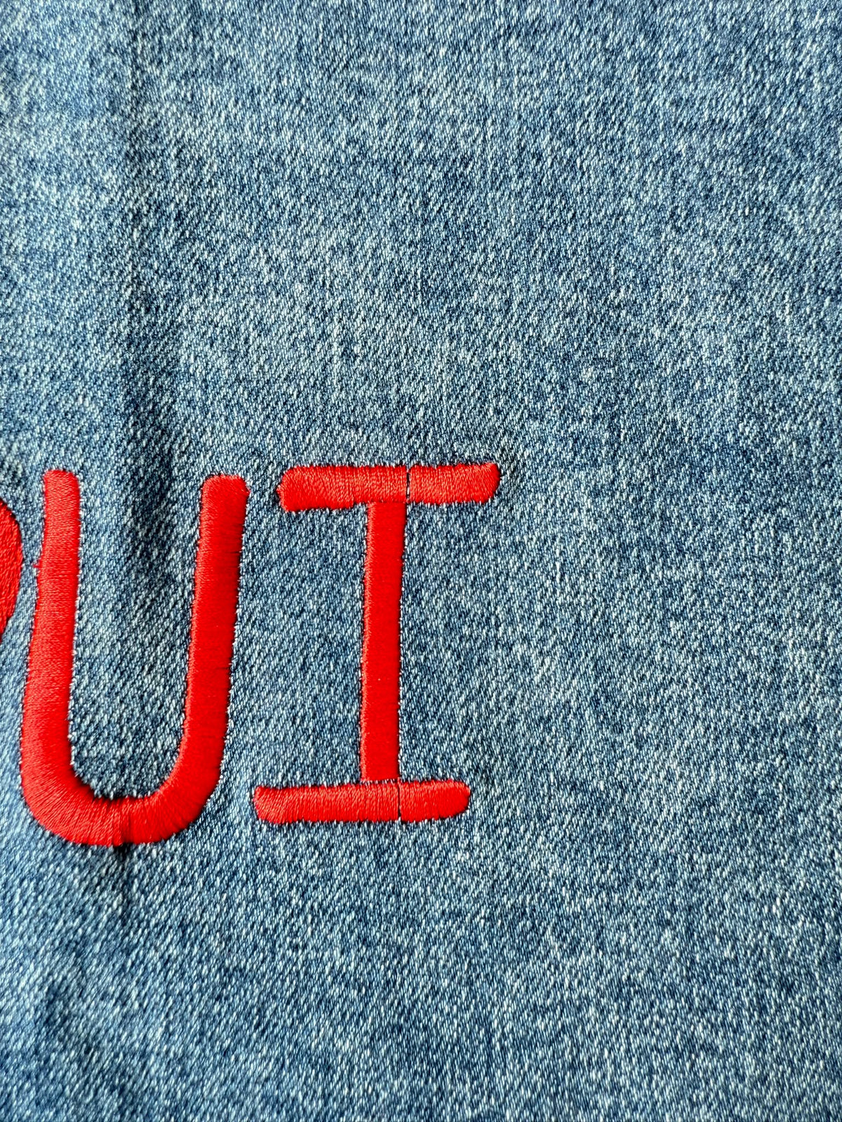 SAMPLE SALE |Denim Pillow OUI