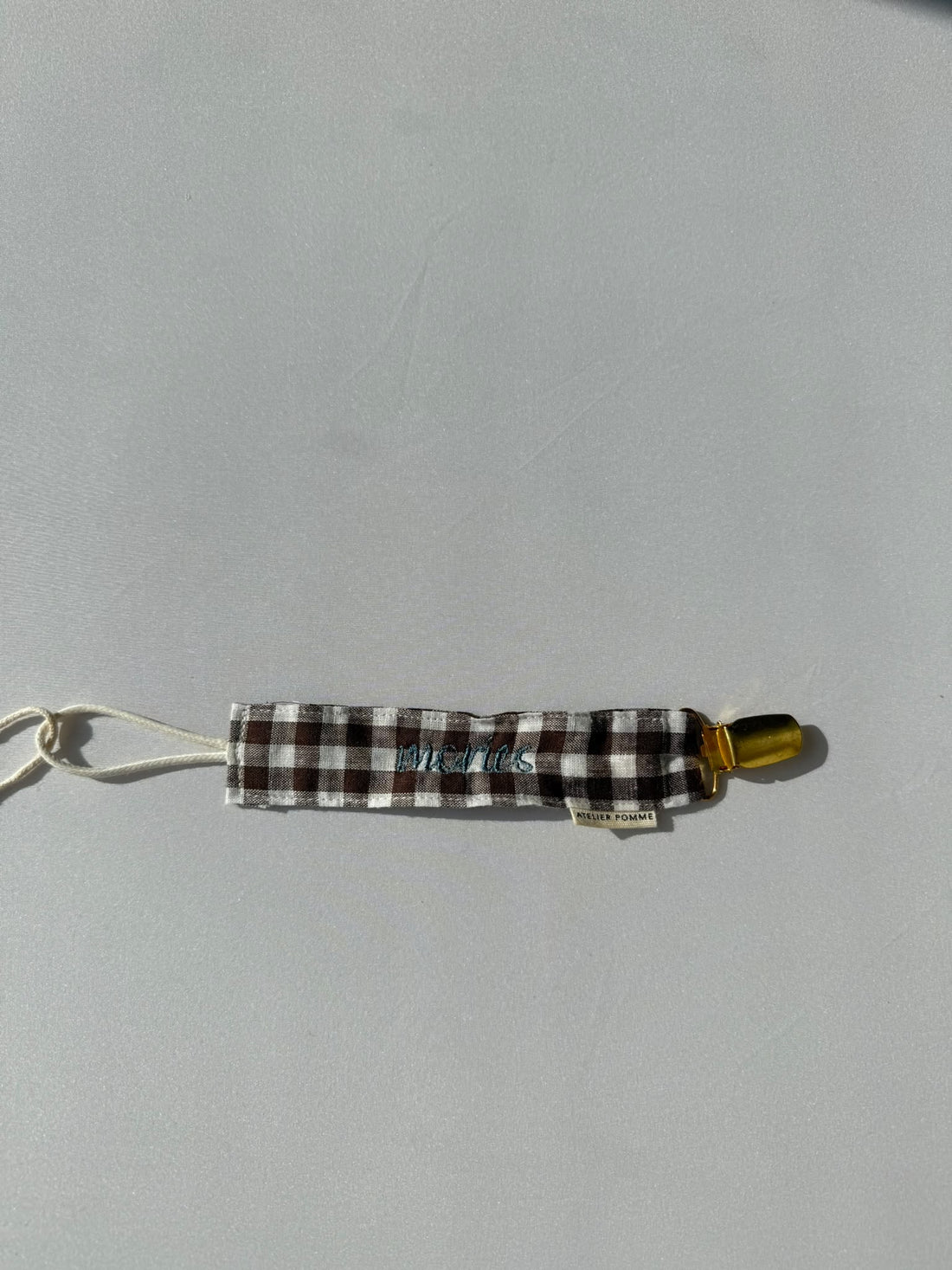 SAMPLE SALE |Pacifier Cord Checked Better Brownie Mories