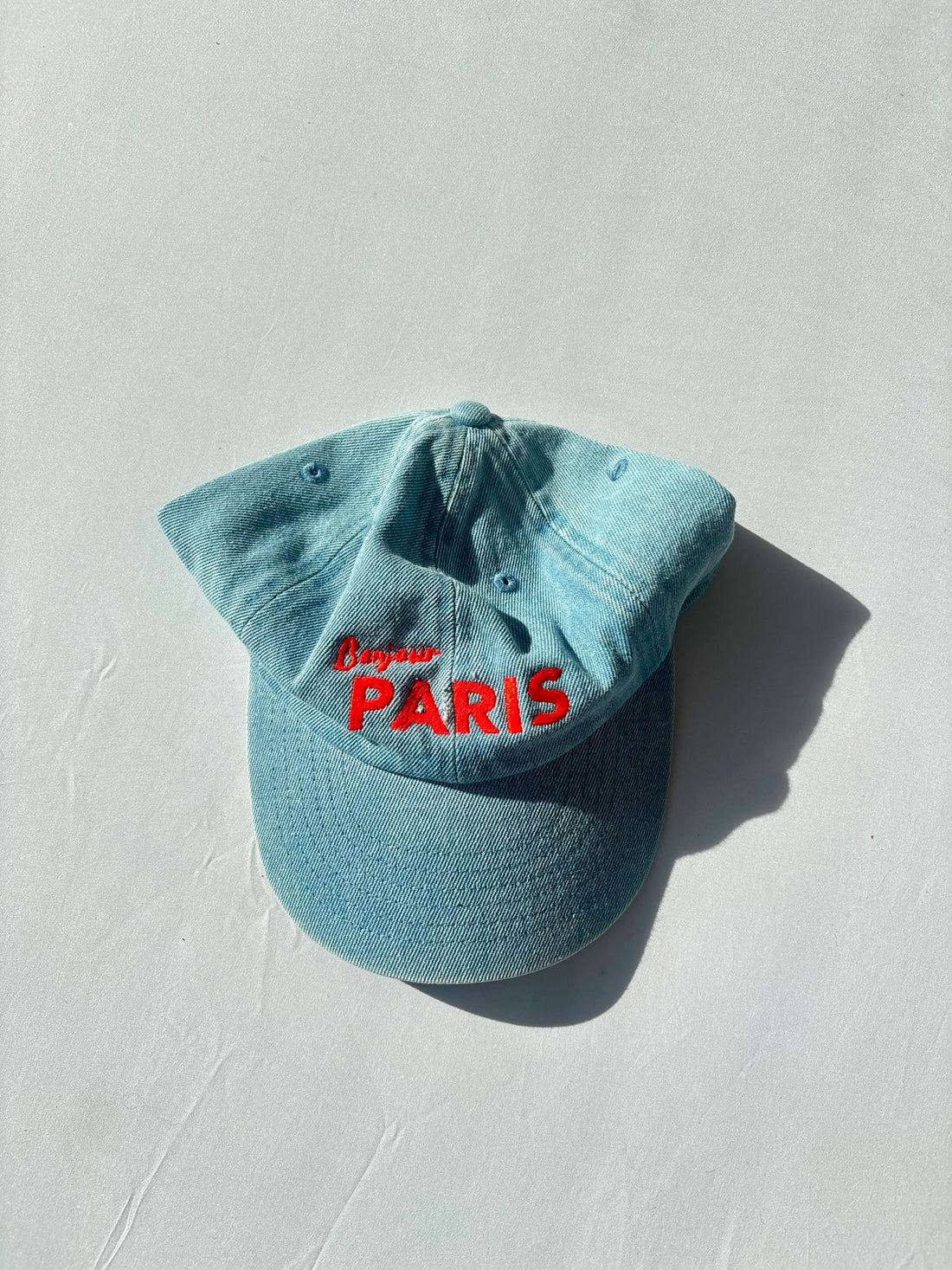 SAMPLE SALE | Kids Denim Cap Bonjour Paris