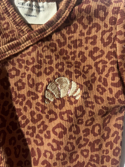 SAMPLE SALE | Leopard Rap Romper 3-6 Months