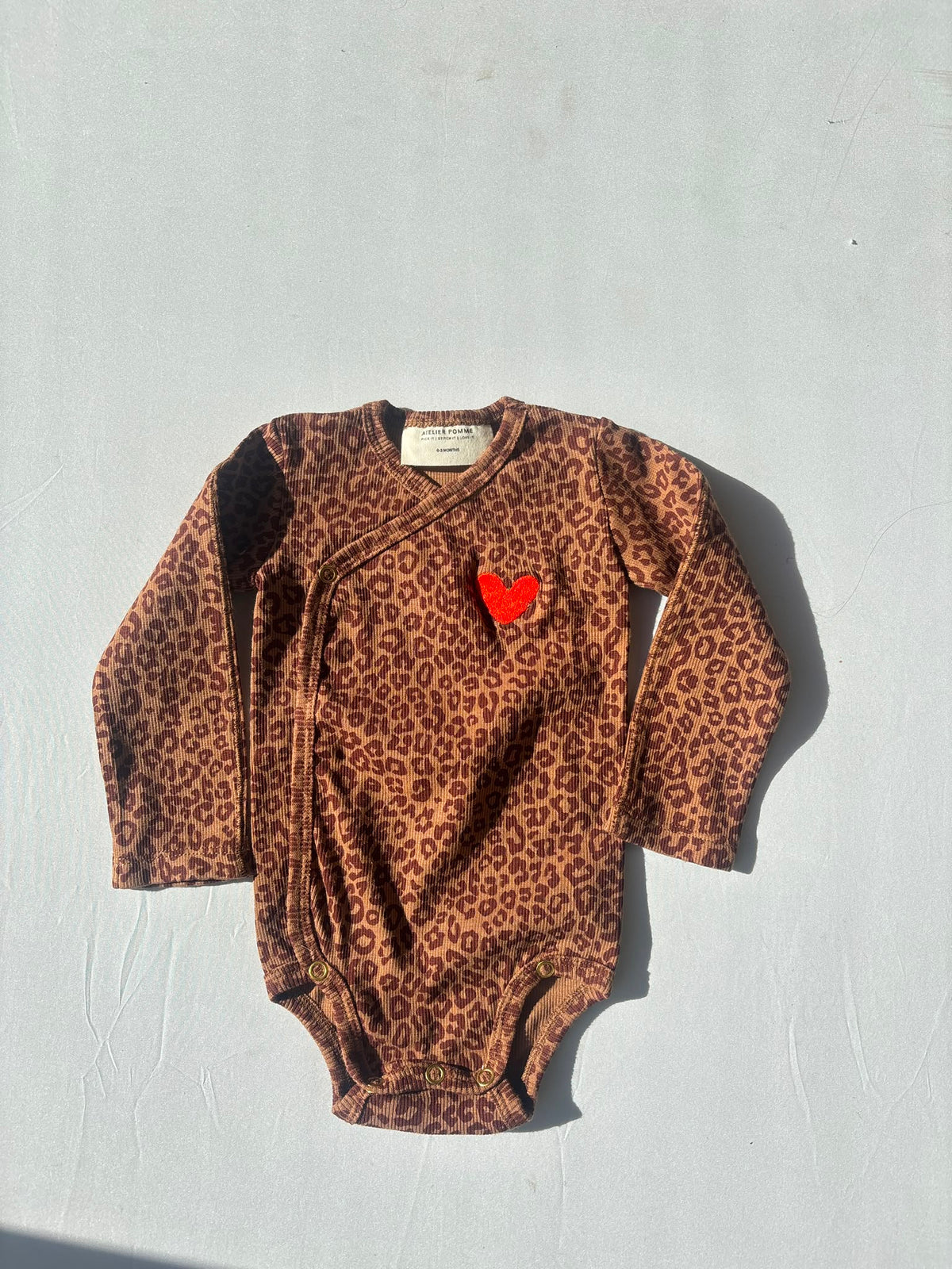 SAMPLE SALE | Leopard Rap Romper 0-3 Months