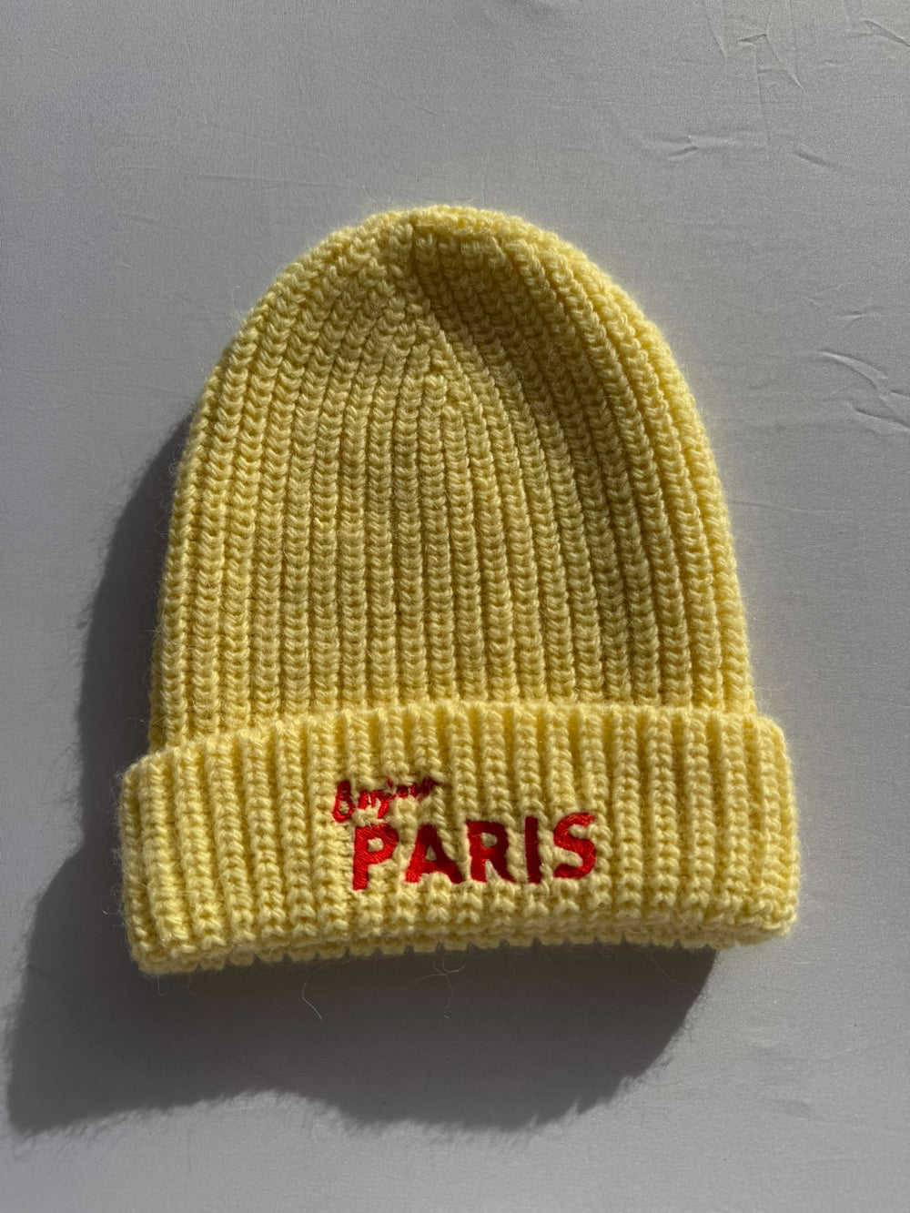 SAMPLE SALE |Beanie Butter Yellow Bonjour Paris