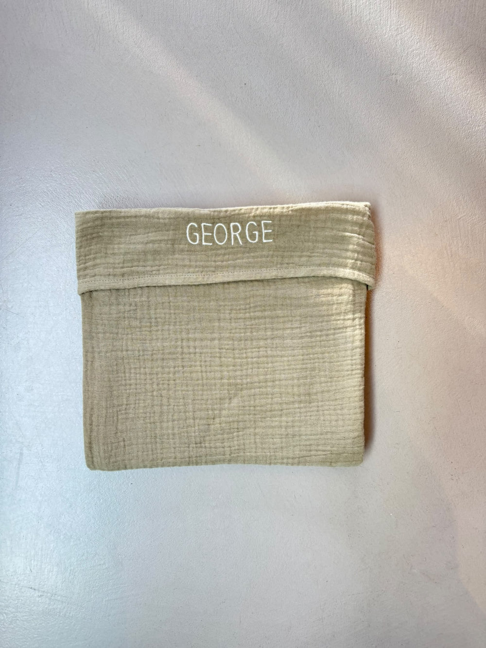SAMPLE SALE | Flat Sheet Crib Morning Moss George