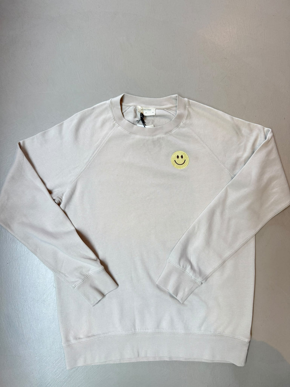 SAMPLE SALE | Sweater Bonjour beige Smiley S/M