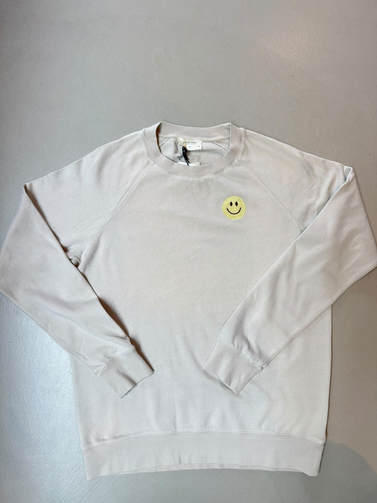 SAMPLE SALE | Sweater Bonjour beige Smiley S/M