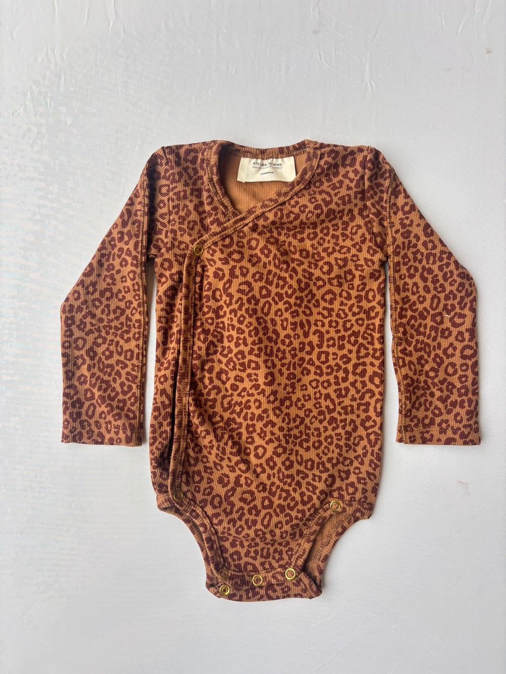 SAMPLE SALE |Leopard Rap Romper New Born