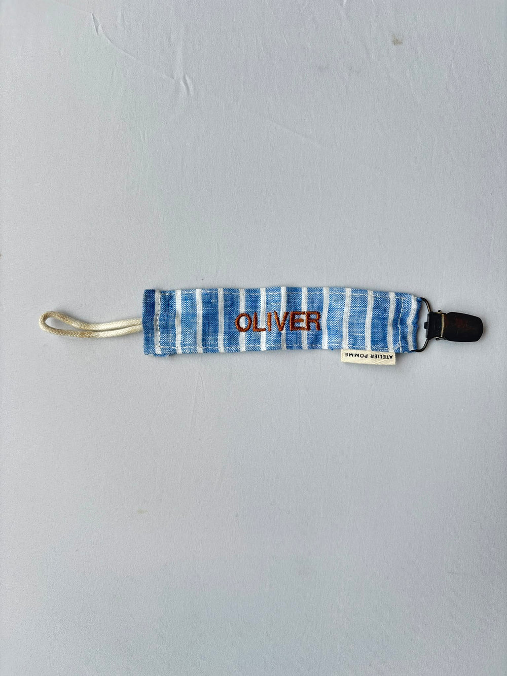 SAMPLE SALE | Pacifier Cord Lovely Linnen l'Amour Olivier