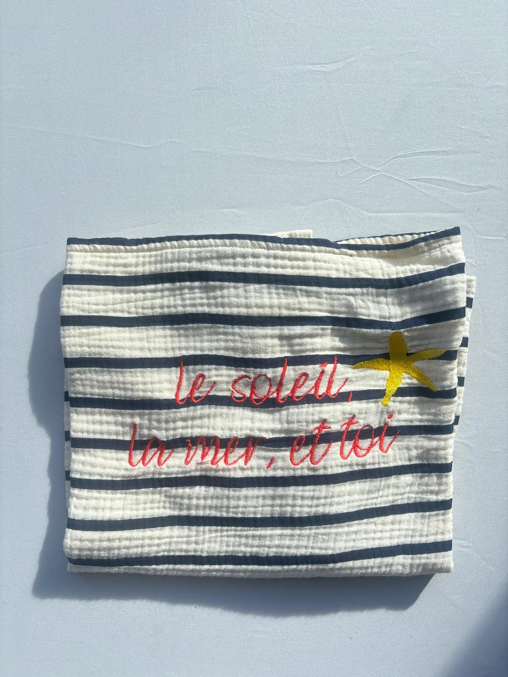 SAMPLE SALE |Huge Towel Breton Stripe
