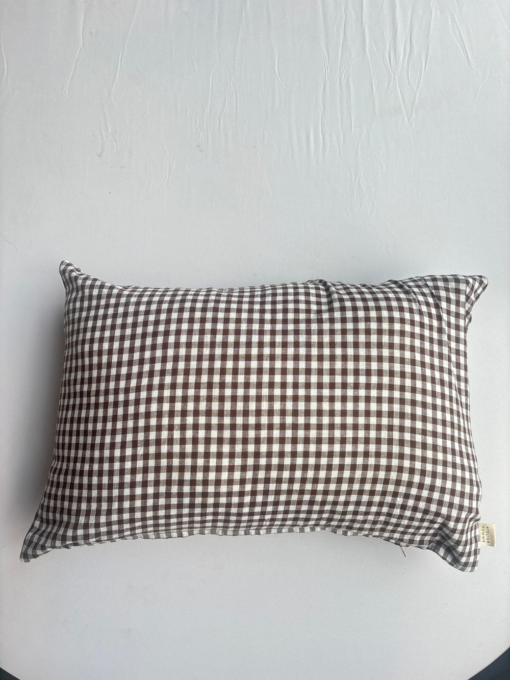 SAMPLE SALE |Cushion Checked Hot Chocolate 40x60