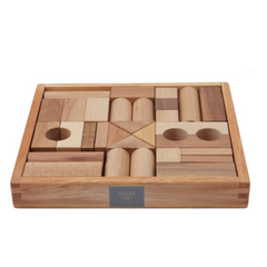 WOODEN BLOCKS IN TRAY | 30 PCS