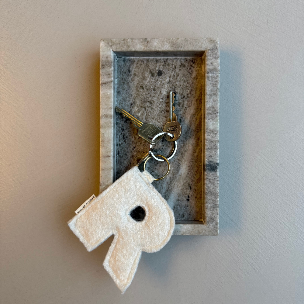 WOOLLY LETTER KEYCHAIN