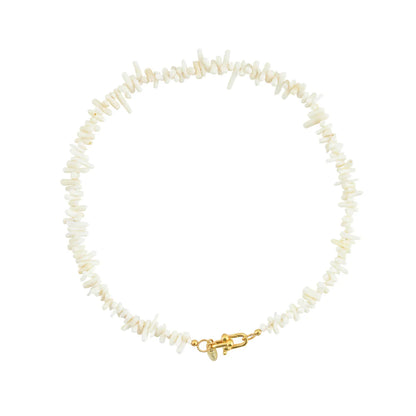 Coral split necklace