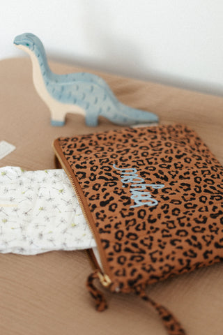 THE FLAT POUCH  - LEOPARD