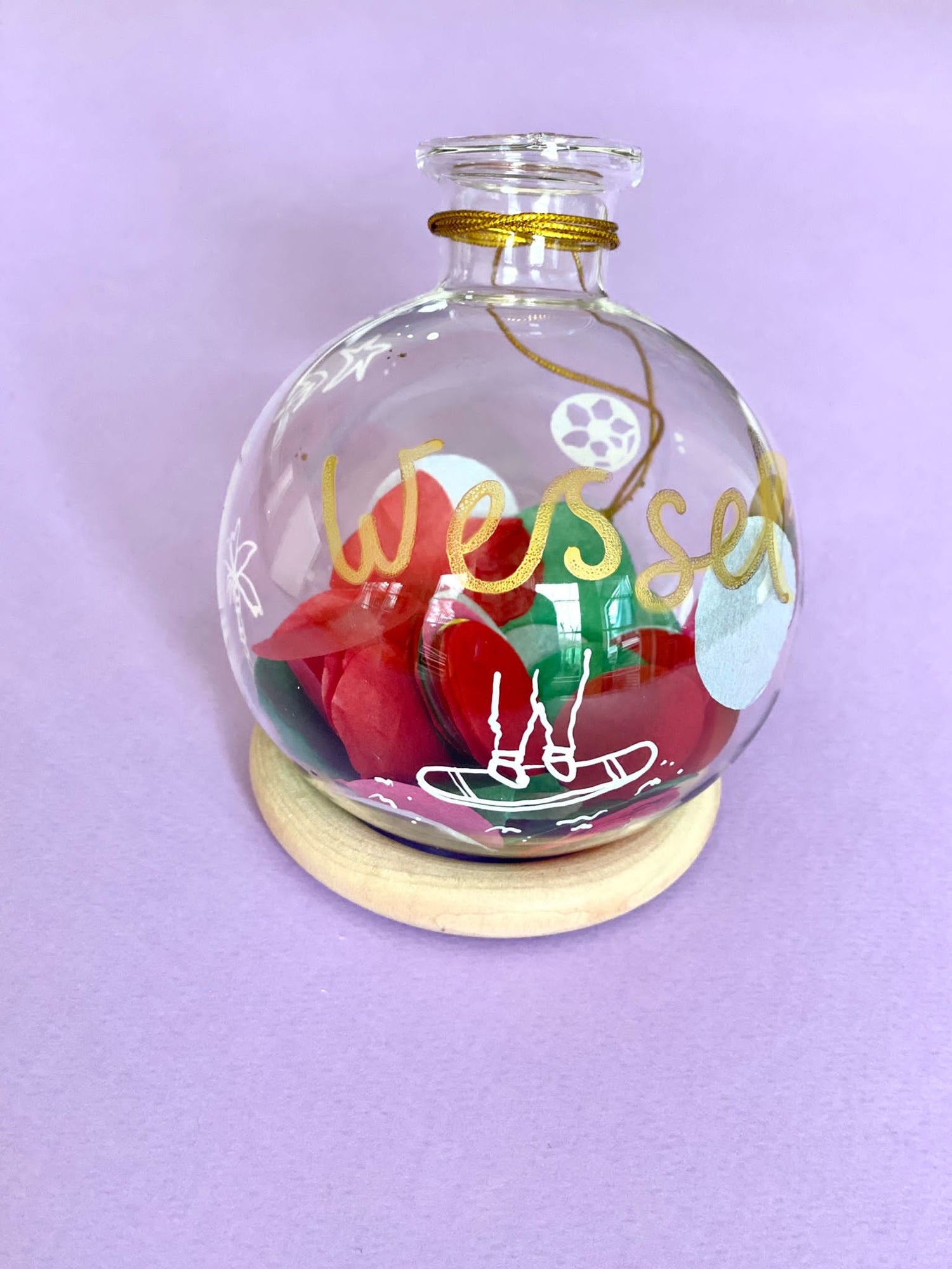 PERSONALISED X-MAS WISH BALL 