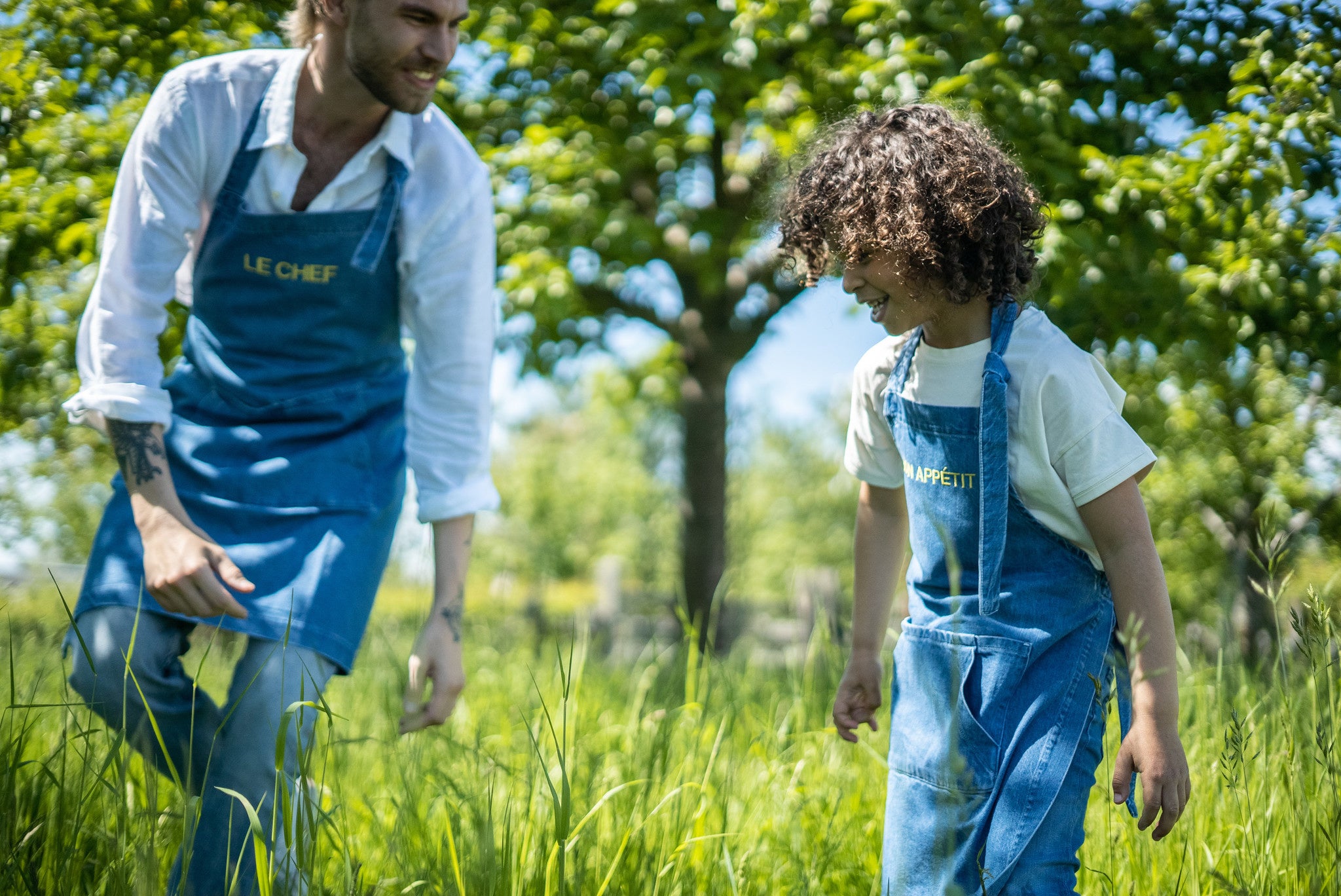 APRON - PETIT CHEF - DENIM