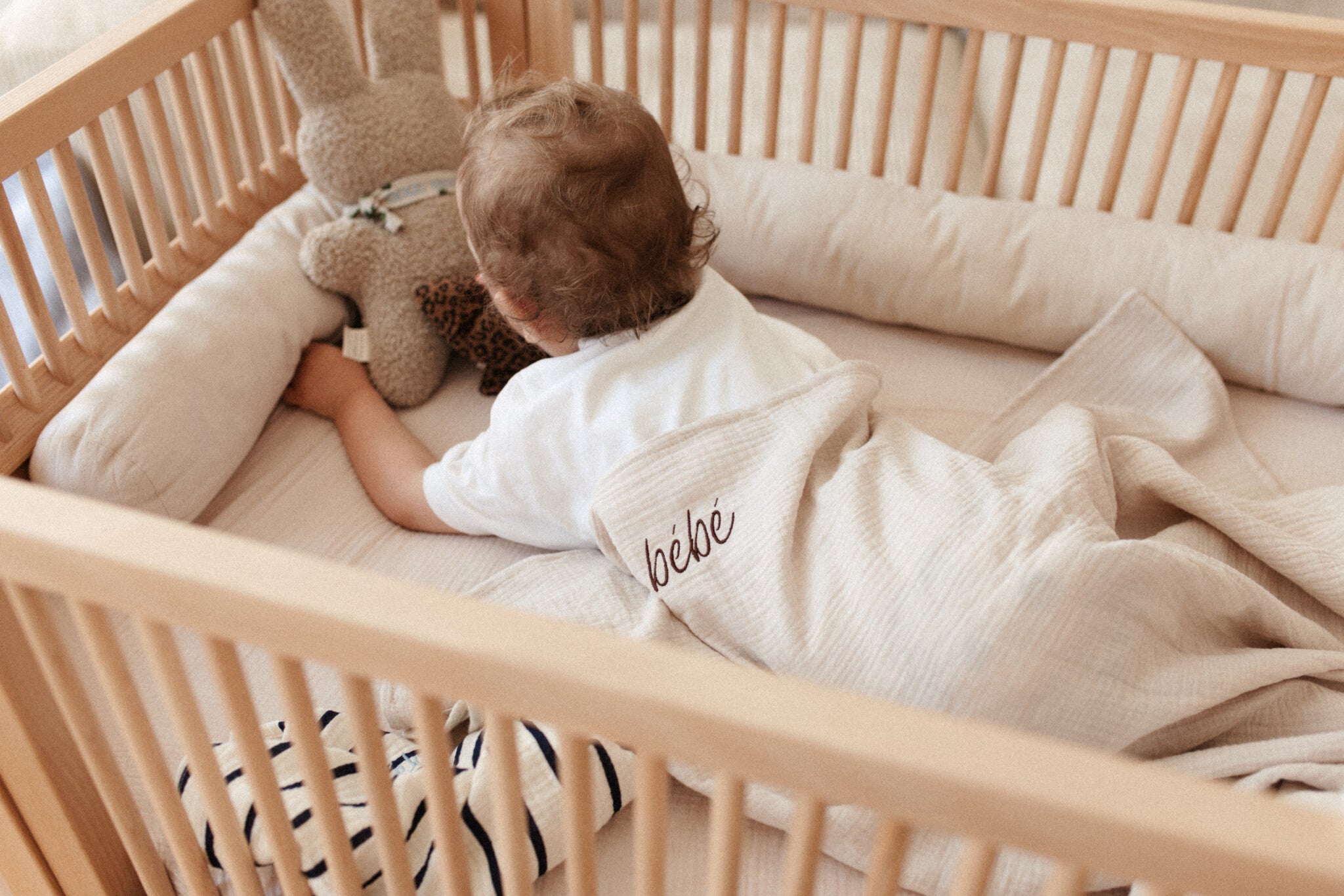 GIANT SWADDLE - BONJOUR BEIGE