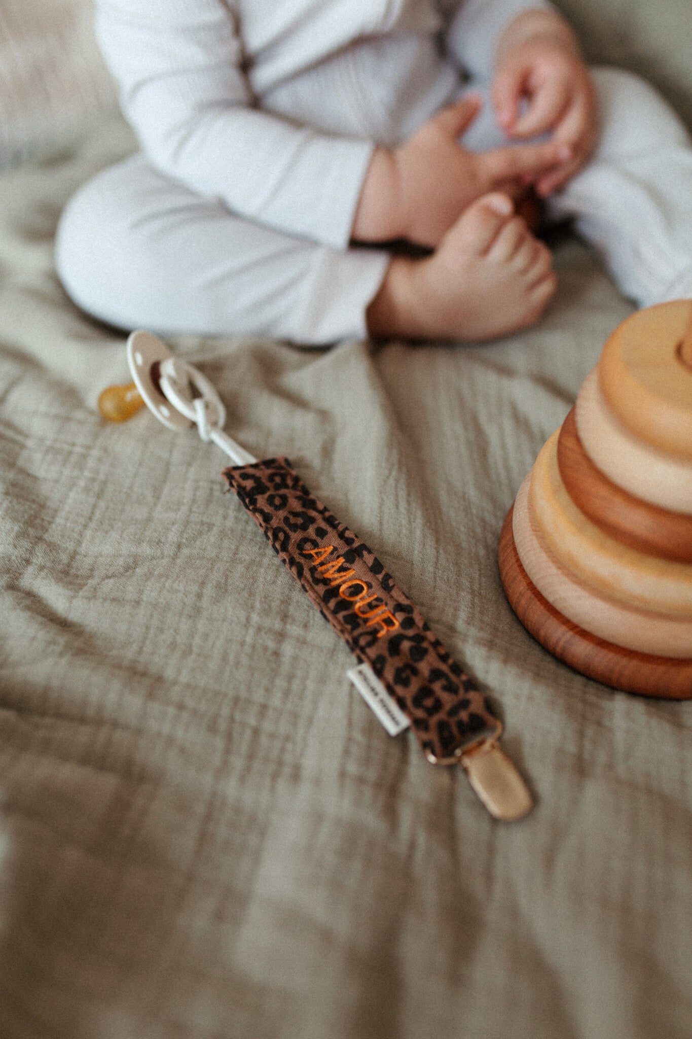 PACIFIER CORD - LEOPARD