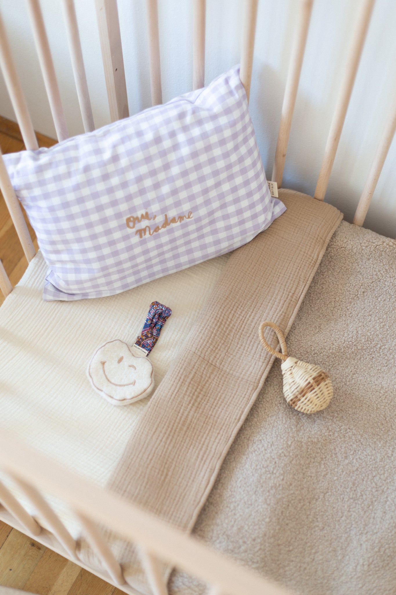 FITTED SHEET COT  - COSY WHITE