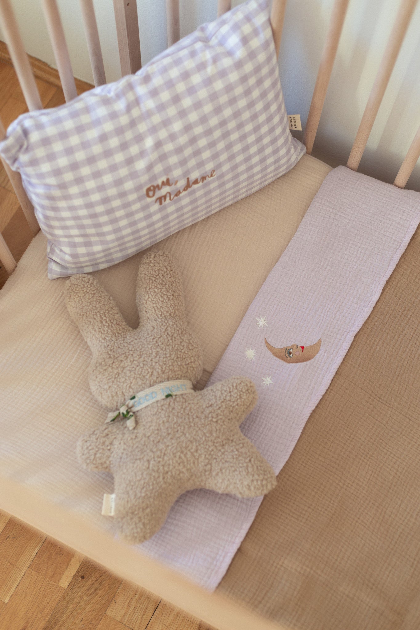 MUSLIN BED SET FINE BROWN - LEDIKANT