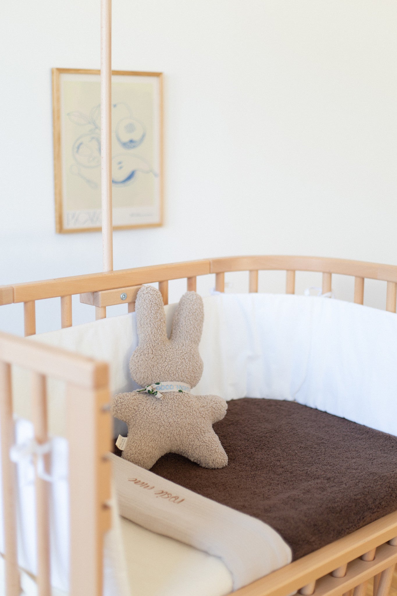 FLAT SHEET CRIB - BONJOUR BEIGE