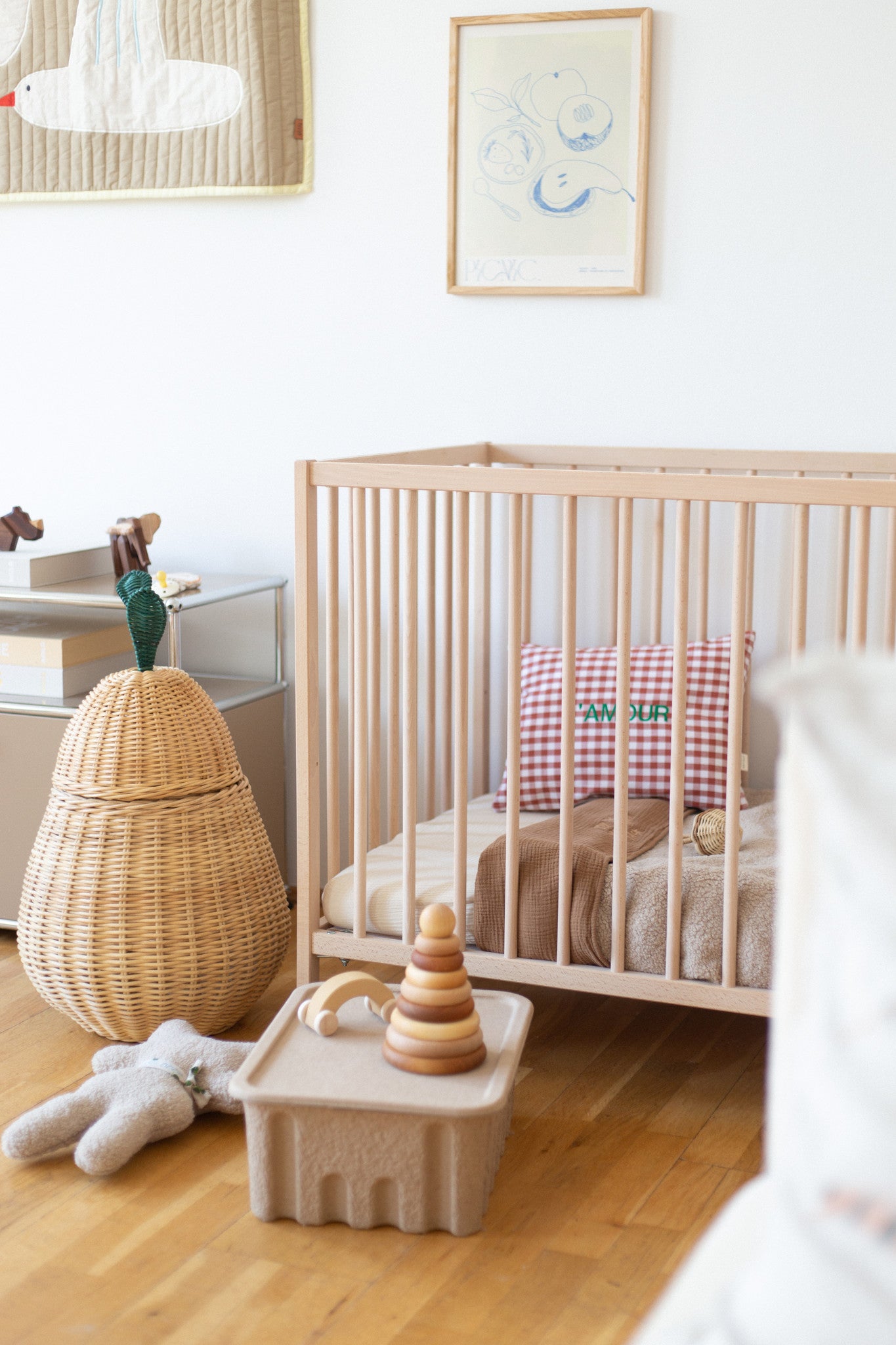 FITTED SHEET COT  - COSY WHITE