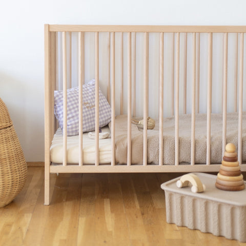 FITTED SHEET COT  - COSY WHITE