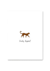 SALE - POST CARD | LUCKY LEOPARD