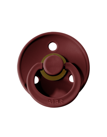 BIBS PACIFIER - BURGUNDY BOO