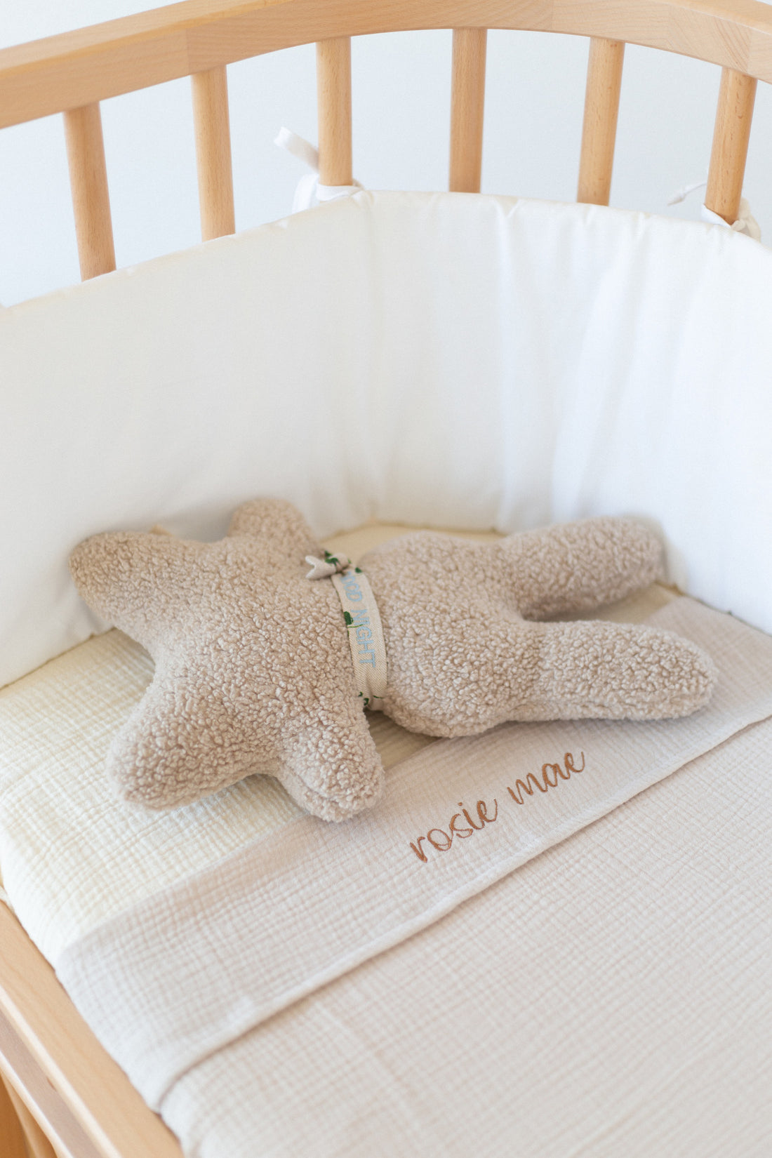 SWEET SHEET CRIB BONJOUR BEIGE