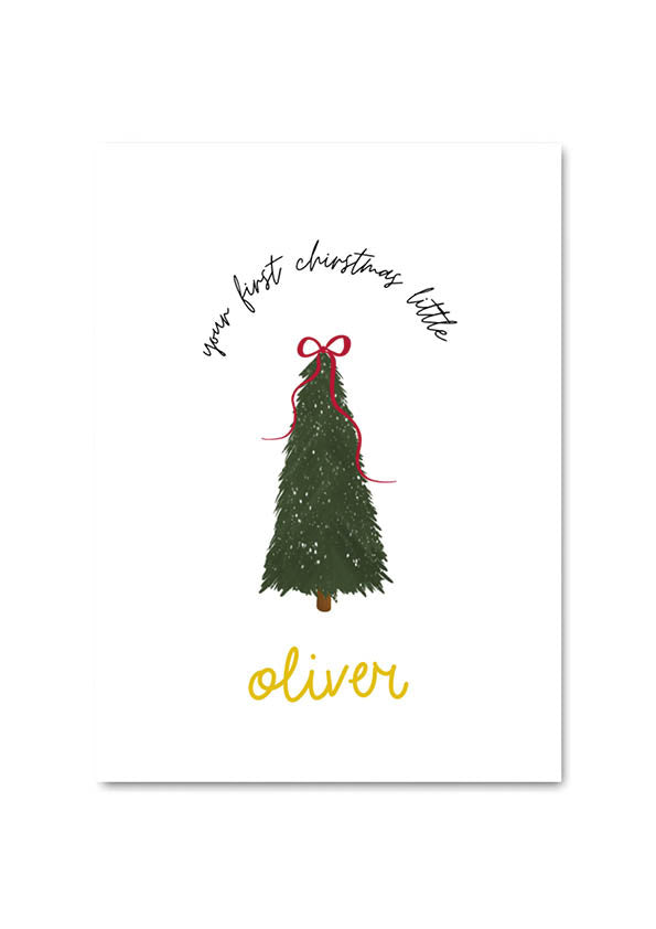 PERSONALIZED CARD: YOUR FIRST CHRISTMAS