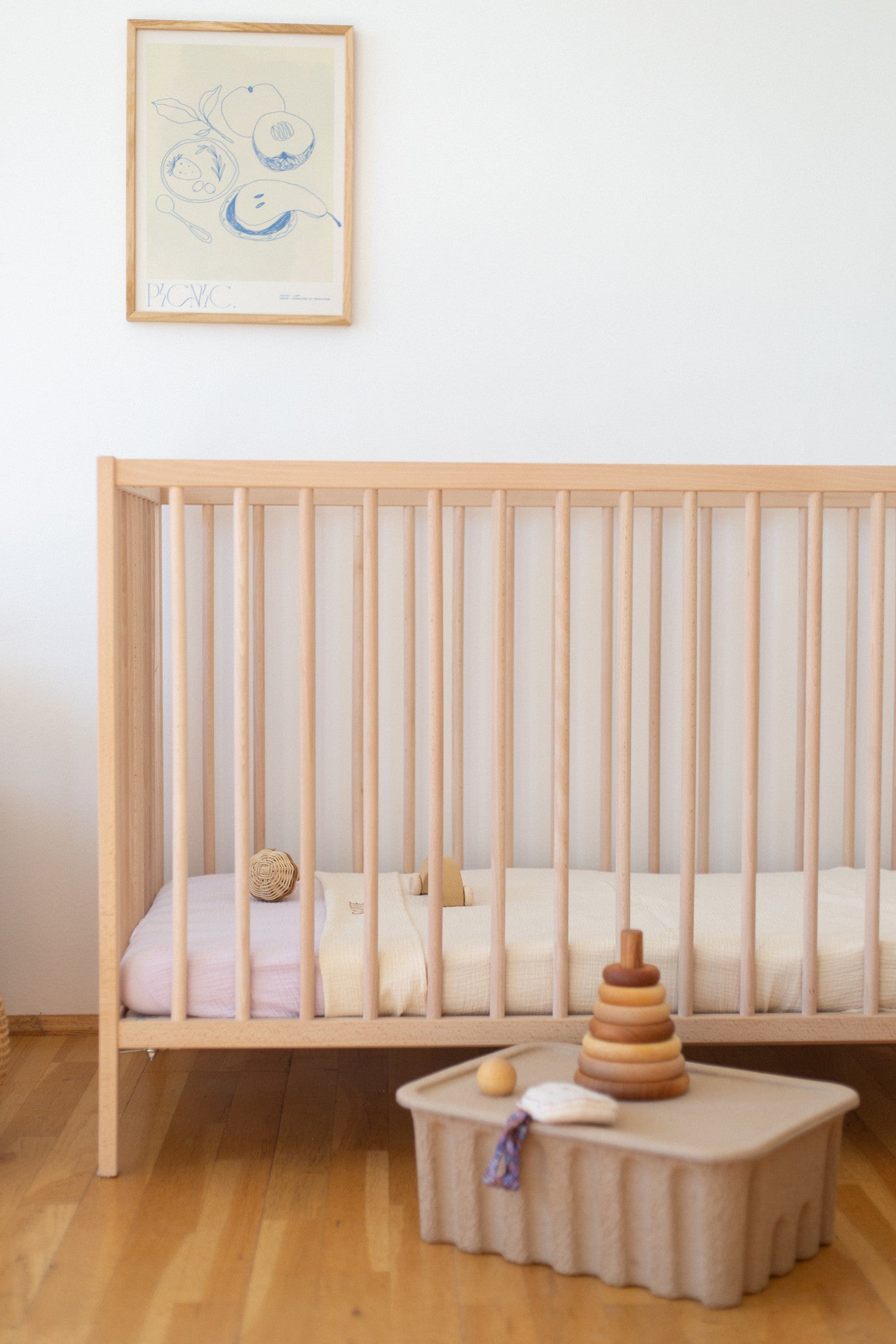 FITTED SHEET COT - LUCKY LILA