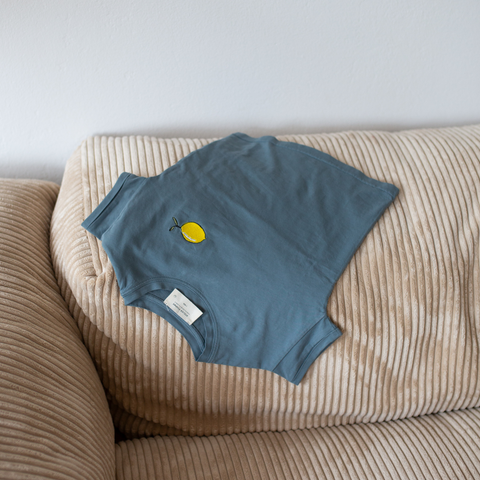 TINY T-SHIRT - MISTY BLUE 