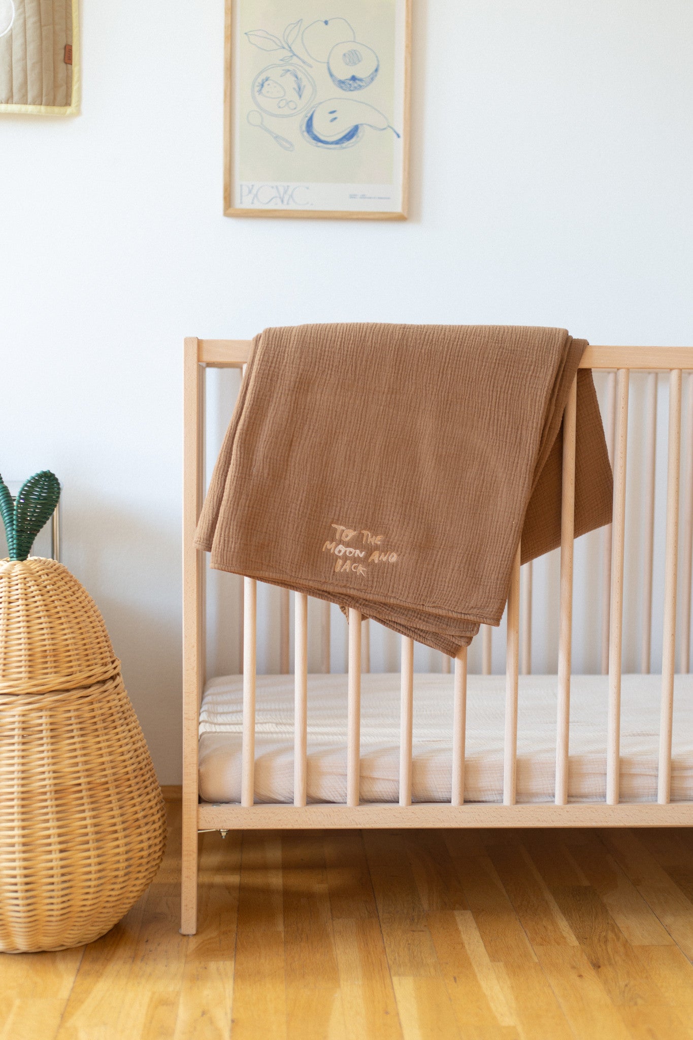 CHUNKY BLANKET BETTER BROWNIE - COT 