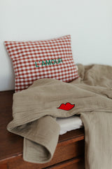 MUSLIN BLANKET MORNING MOSS  | COT