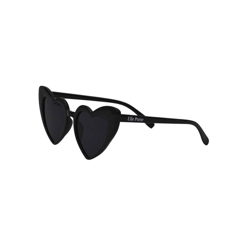 SUNGLASSES HEART - BLACK