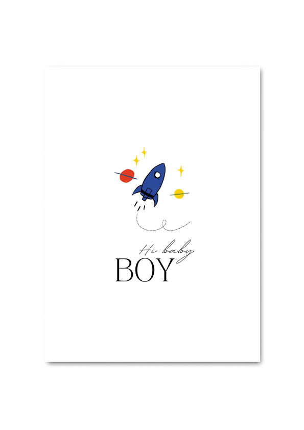 POSTCARD - HI BABY BOY