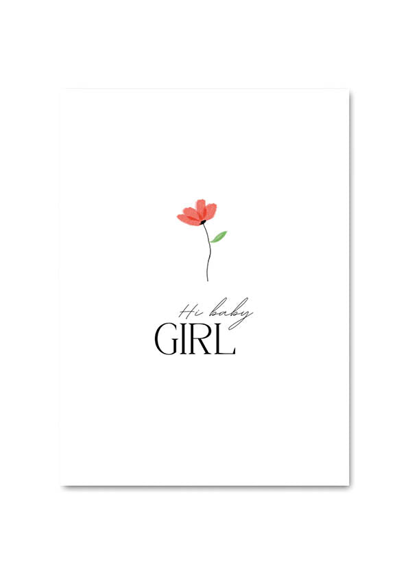 POSTCARD - HI BABY GIRL