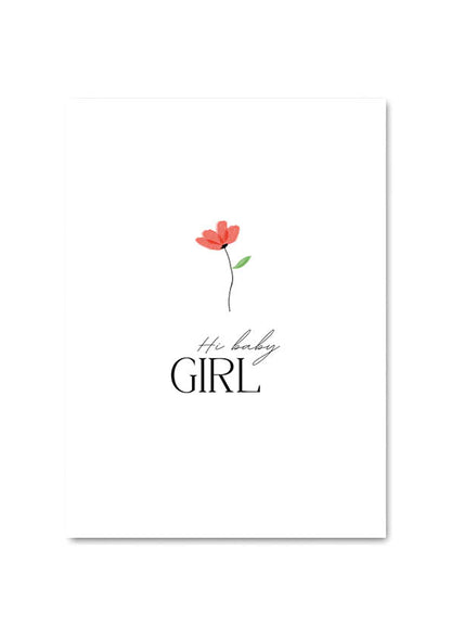 POSTCARD - HI BABY GIRL