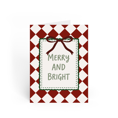 WENSKAART | GINGHAM MERRY &amp; BRIGHT