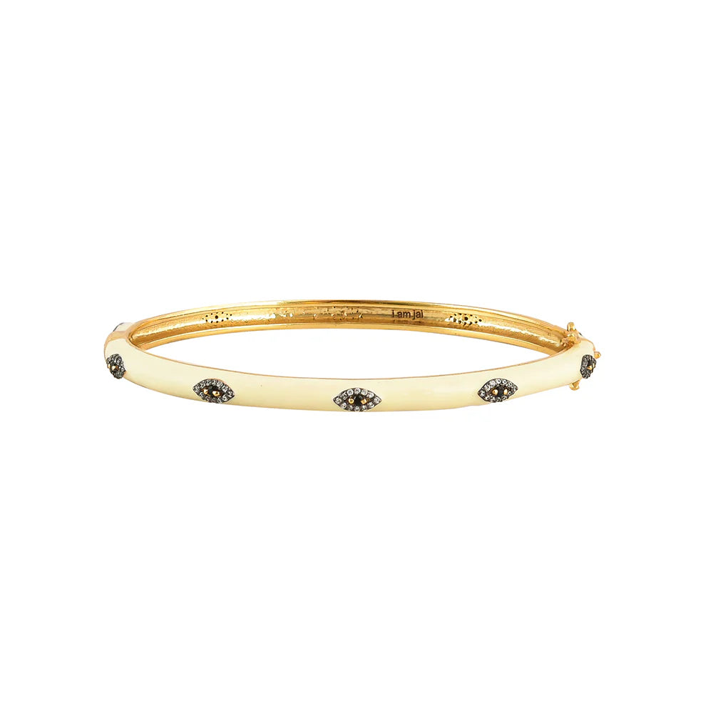 Enamel Bangle | Cosy White