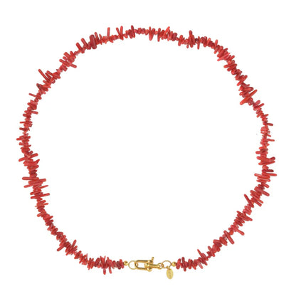 Coral split necklace
