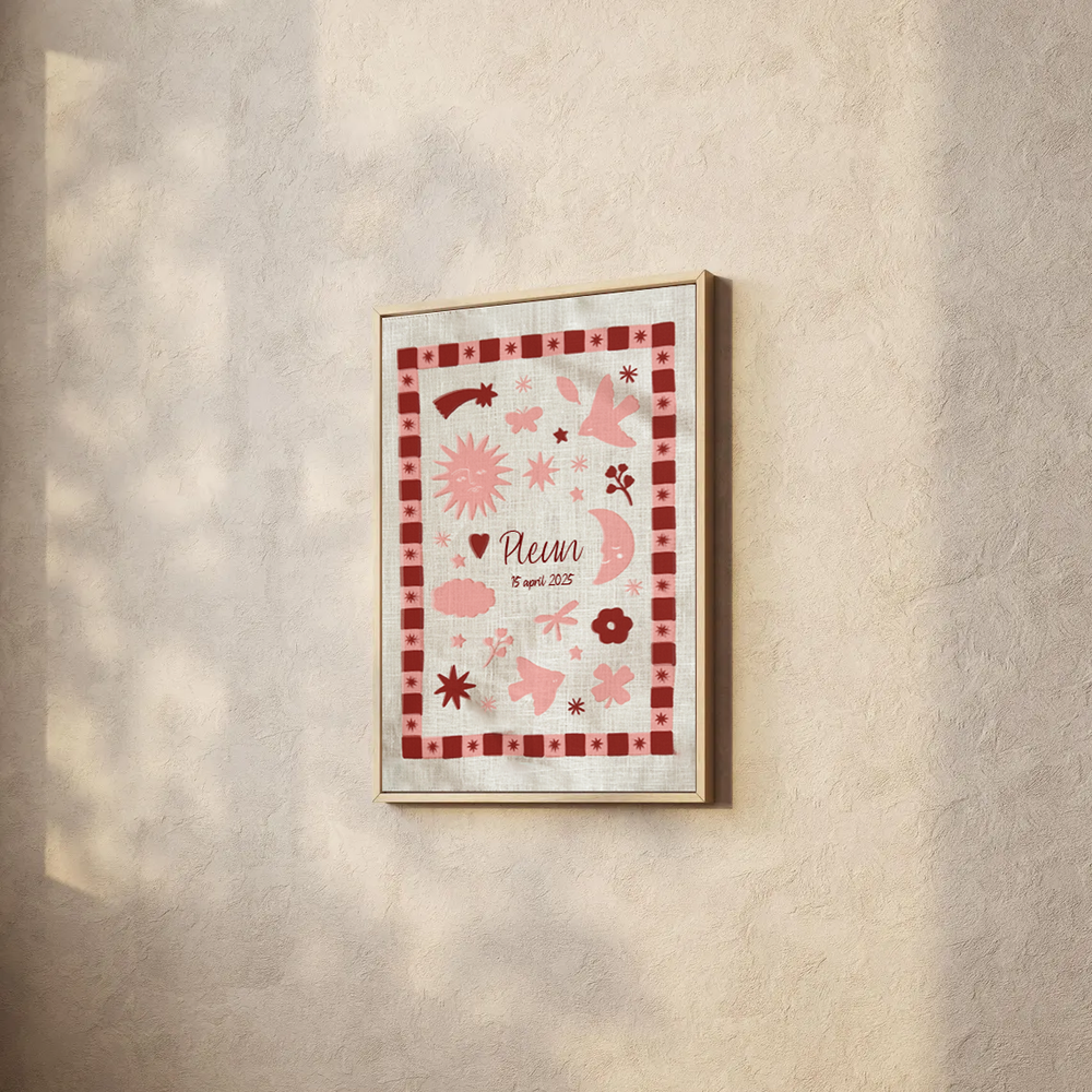 SAMPLE SALE | Birth Poster | Pinky Promise (Oops too small)